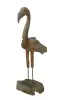  Product image 1 of the product “Flamingo, made from teak root pieces, about 1,10 mtr high-. 2 Parts, metall feet. ”